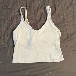 White lululemon align tank top.